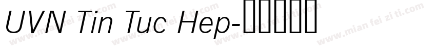 UVN Tin Tuc Hep字体转换